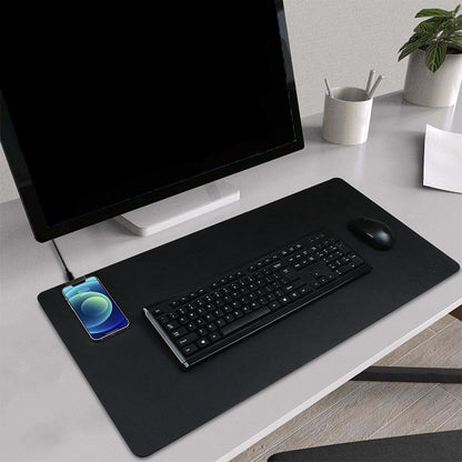 Black Leather Wireless Charging