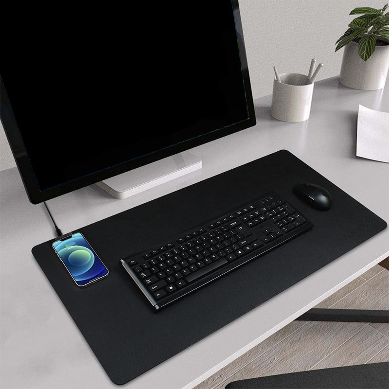 Black Leather Wireless Charging