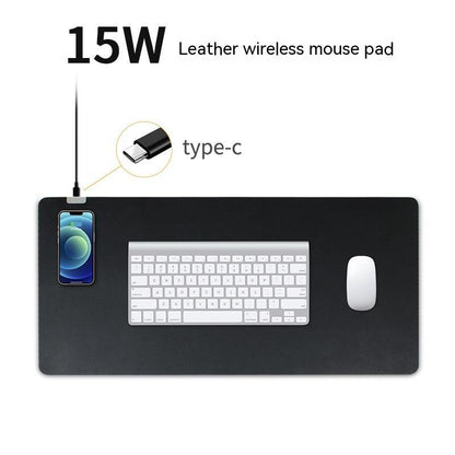 Black Leather Wireless Charging
